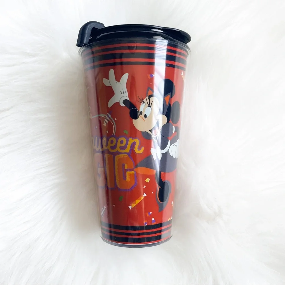 New Disney Halloween Minnie Cat Tumbler Cup